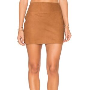 Alice Olivia Suede Sophya Mini Skirt Size 4